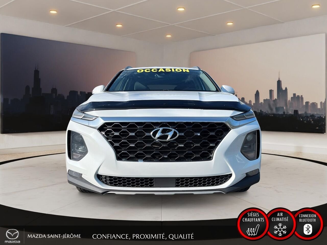 Hyundai Santa Fe 2019 Blanc Saint-Jérôme - photo #2