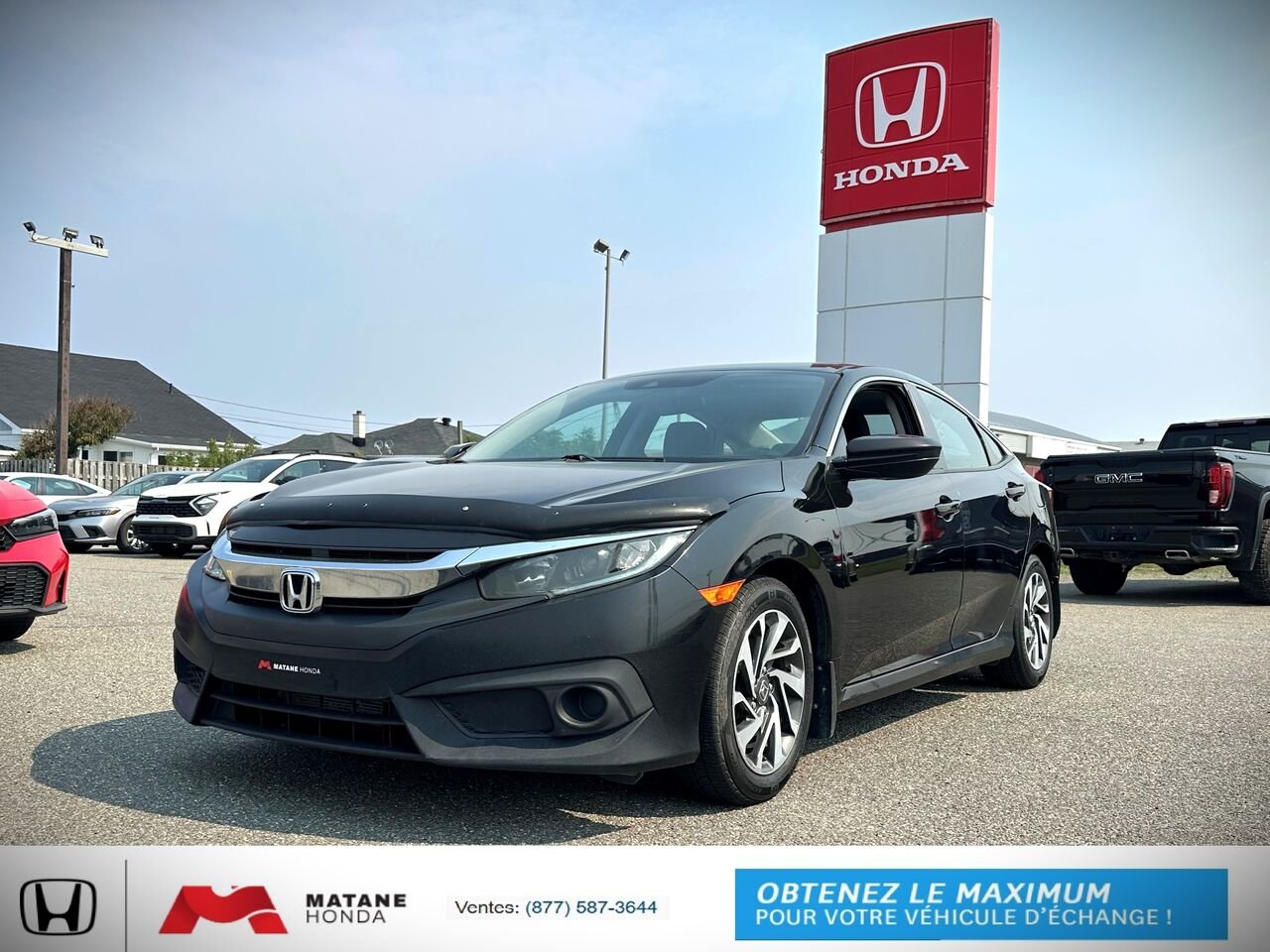 2016 Honda CIVIC EX CIVIC EX Black Matane - photo #0