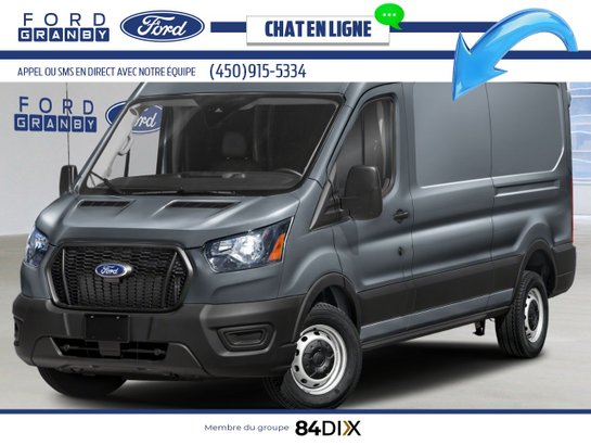Ford Transit fourgon utilitaire T-250 PA toit moyen 148 po PNBV de 9 070 lb 2025 Gris abysse métallisé