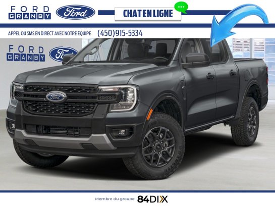 Ford Ranger XLT cabine SuperCrew 4RM caisse de 5 pi 2026 Gris carbonisé métallisé