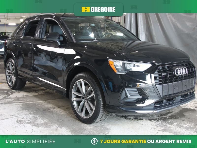 Audi Q3 821561 | Komfort AWD AUTO A/C MAGS CUIR TOIT CAM RECUL BLUE 2022 Noir Laval - photo #0