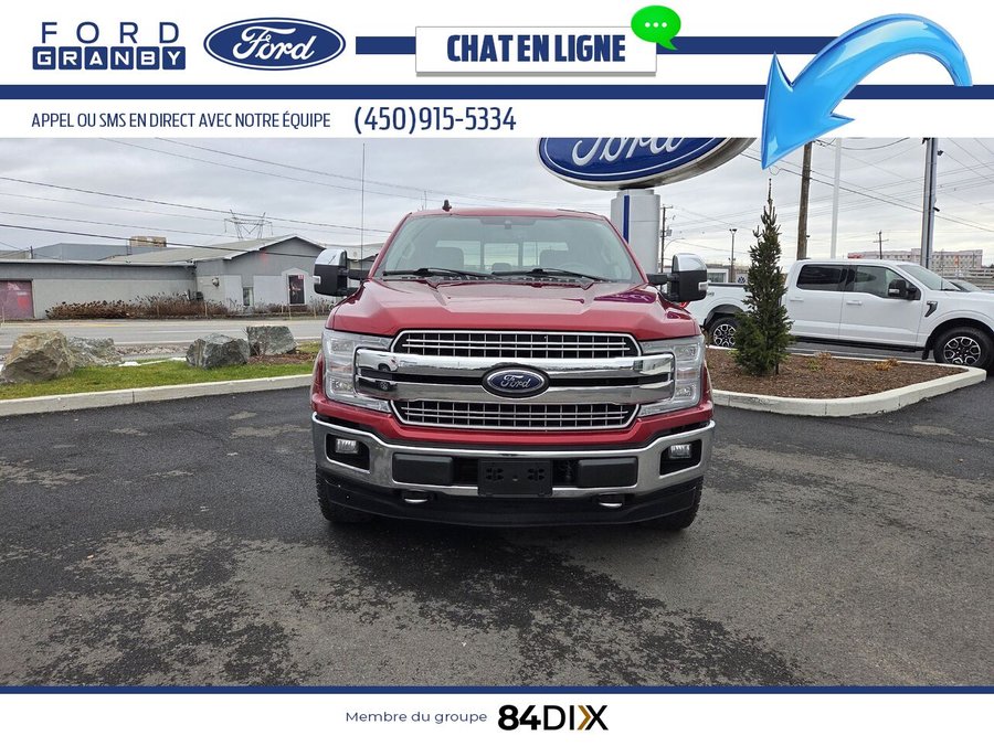 Ford F-150 LARIAT SuperCrew 4RM caisse de 6,5 pi, V6 3.5 EcoBoost 2019 Rouge