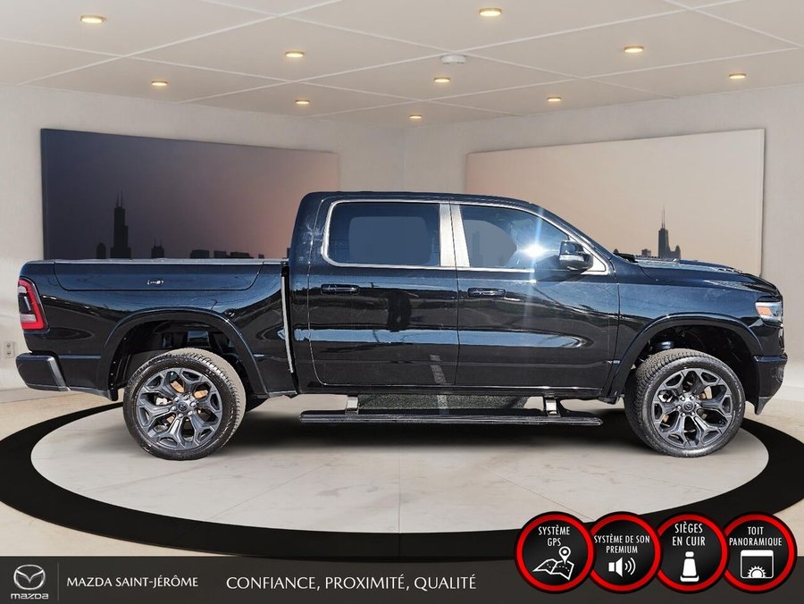 2022 Ram 1500 Limited | 4x4 | TOIT PANO | NAV | caisse de 5 pi 7 po Black