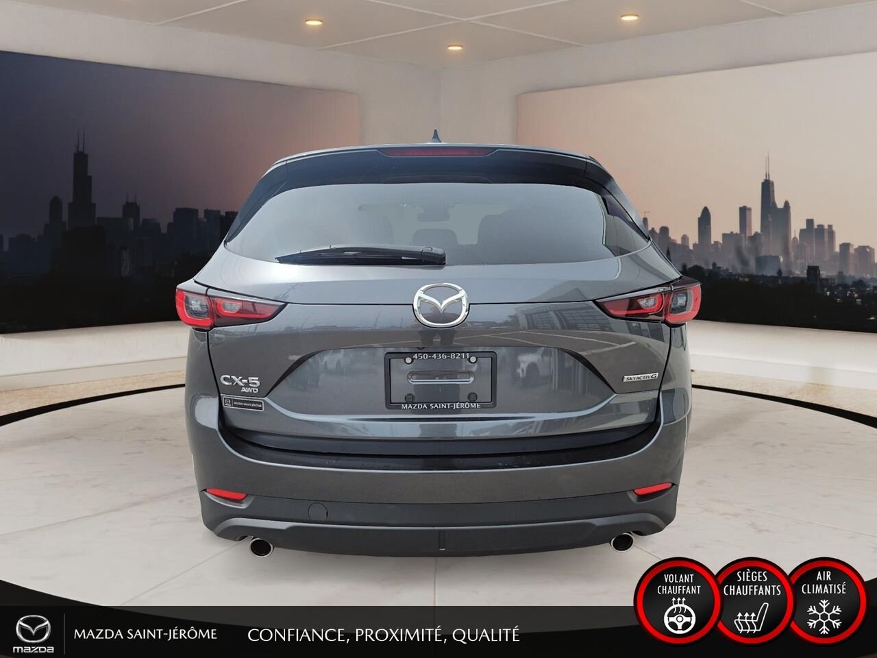 2025 Mazda CX-5 GS | CUIR | AWD | MAGS | Grey Saint-Jérôme - photo #6