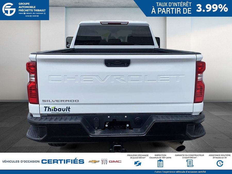 CHEVROLET SILVERADO WT cabine multiplace 4RM 172 po 2024 Blanc