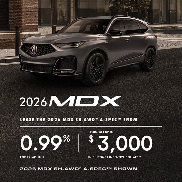 2026 MDX June Offer at Acura Sherway
