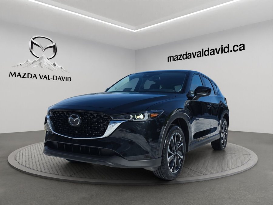 2025 Mazda CX-5 Gs, awd, Toit ouvrant, volant et rétroviseurs chauffants, hayon électrique Jet Black Mica