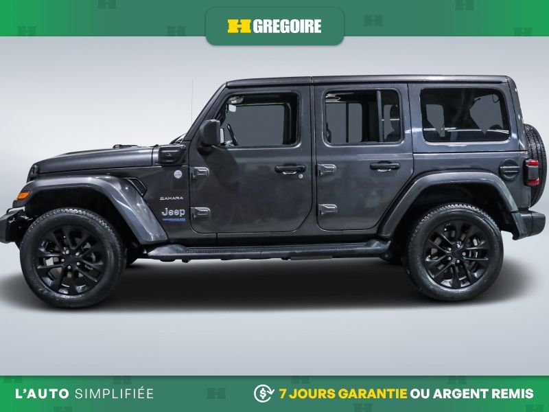 Jeep Wrangler 726416 | 4XE SAHARA PLUG IN HYBRID 4WD CUIR MAGS 20 PO 2021 Gris Laval - photo #4