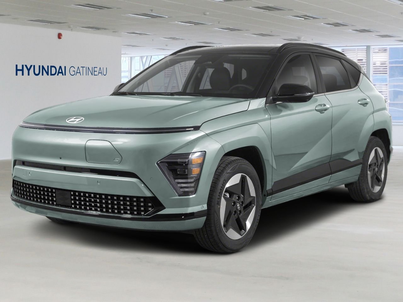 Hyundai Kona électrique 2026 Vert mirage avec toit Noir abyssal Gatineau - photo #0