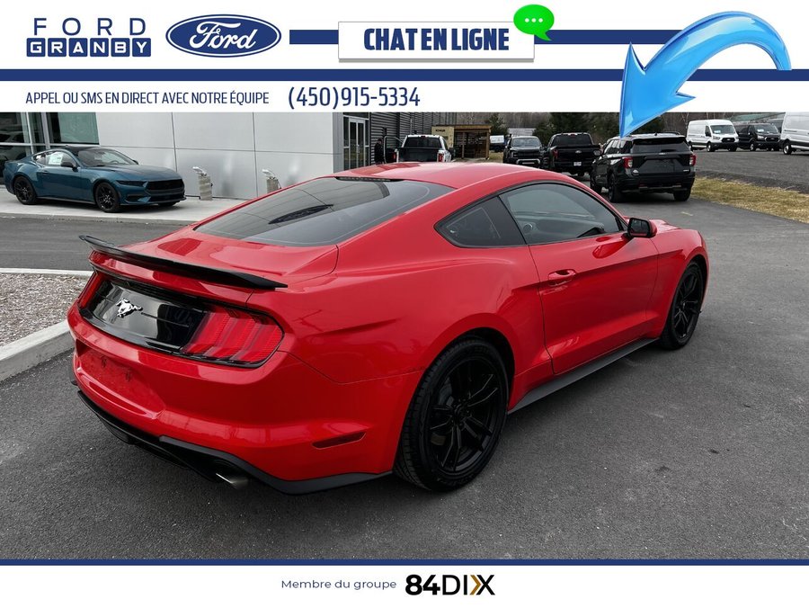 Ford Mustang EcoBoost à toit fuyant 2018 Rouge