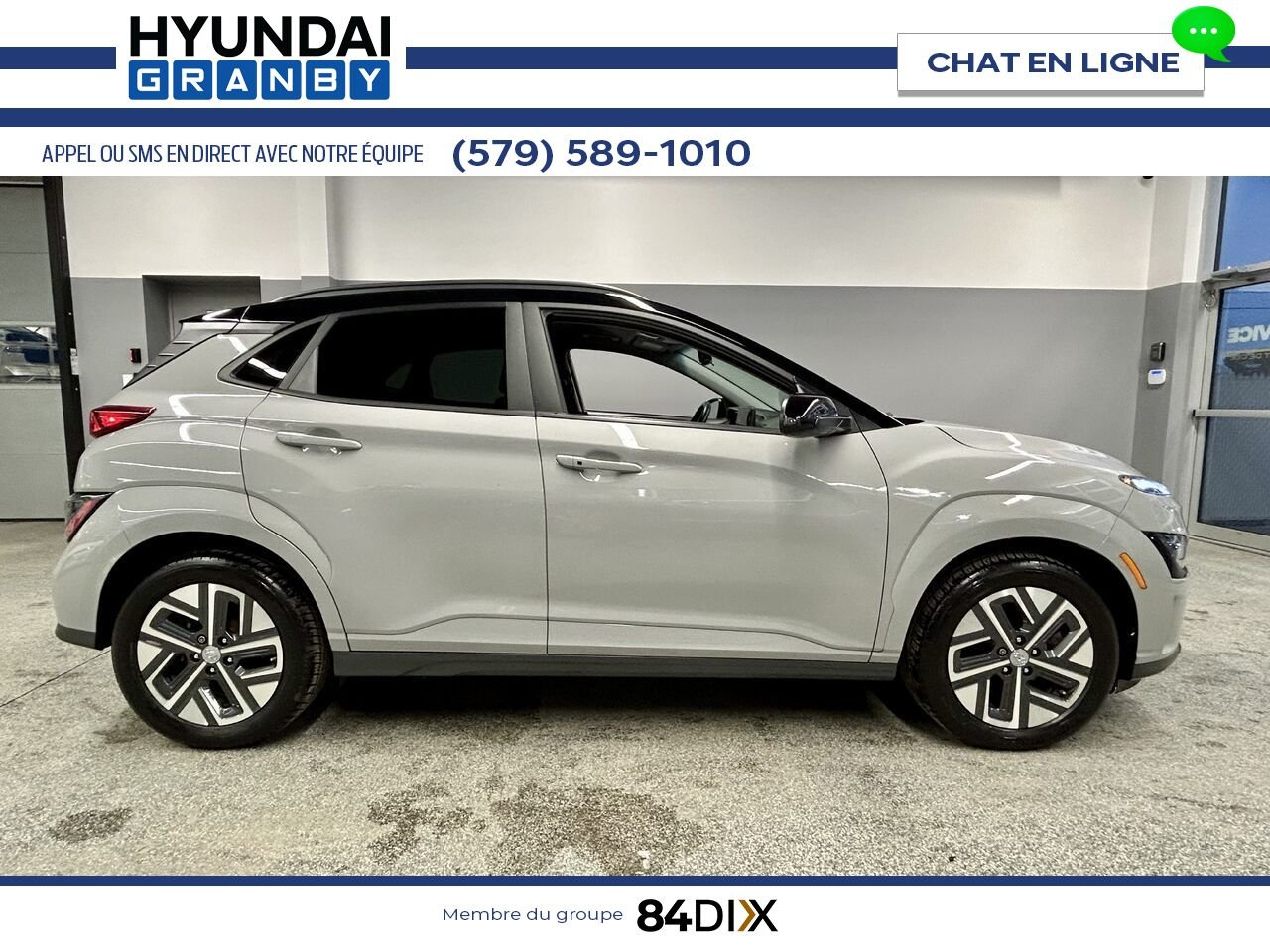 Hyundai Kona électrique 2023 Gris Granby - photo #7