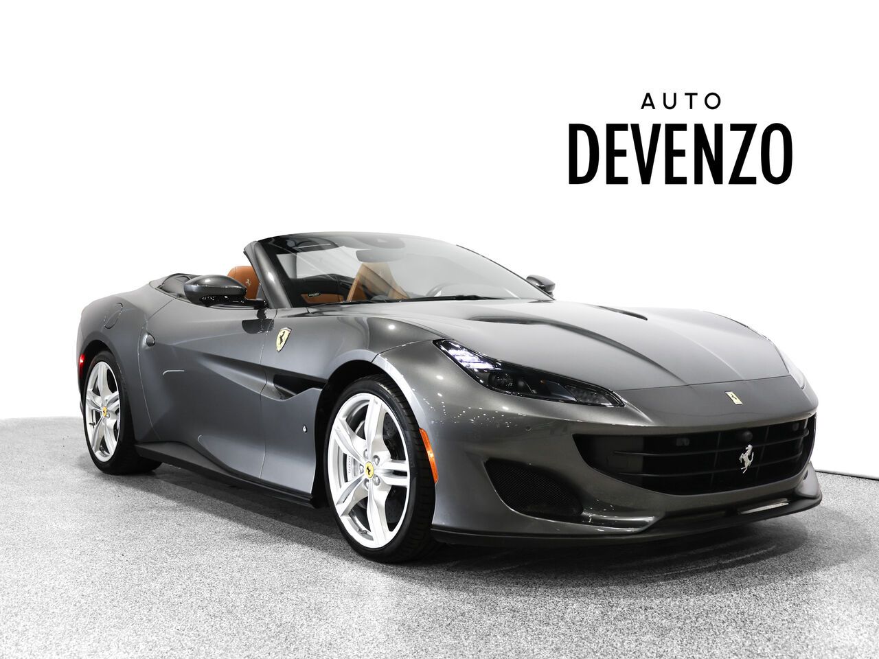 Gray 2020 Ferrari Portofino Convertible Rear-Wheel Drive Automatic