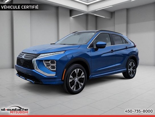 Mitsubishi Eclipse Cross GT S-AWC-CUIR-TOIT PANO-SIÈGES ET VOLANT CHAUFFANTS 2022 Bleu