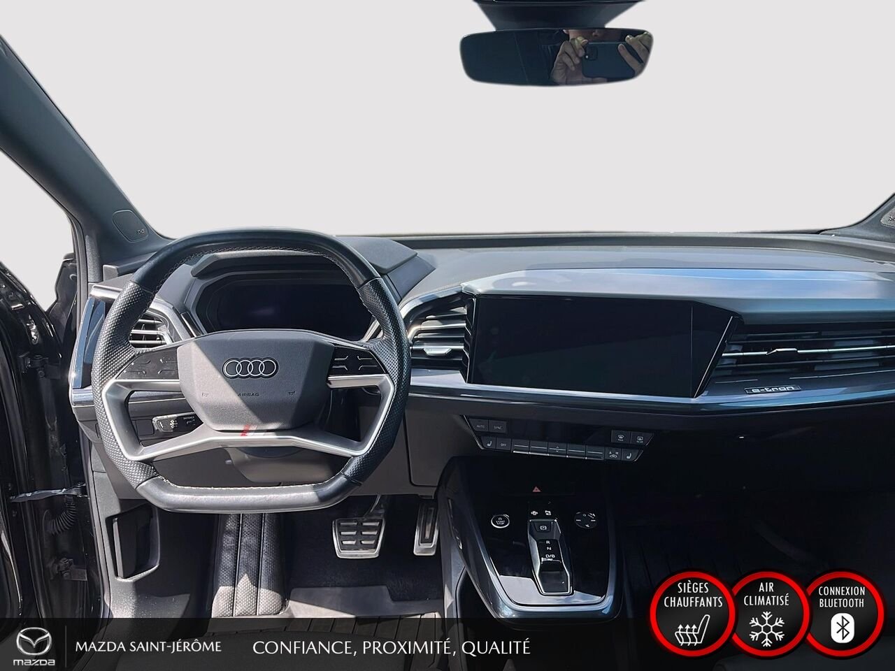 Audi Q4 e-tron 2024 Noir Saint-Jérôme - photo #23