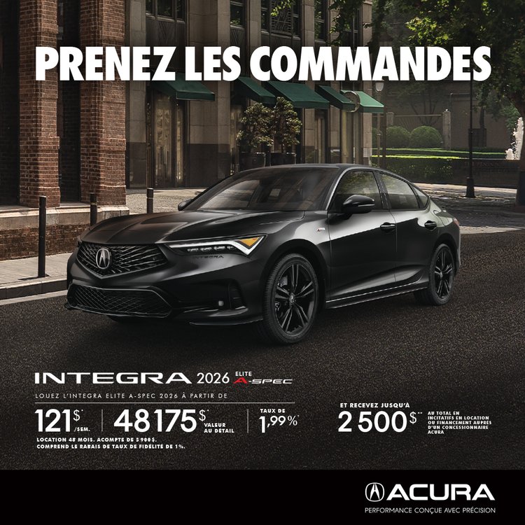 ACURA 1000x1000 aout INTEGRA 2026 FR