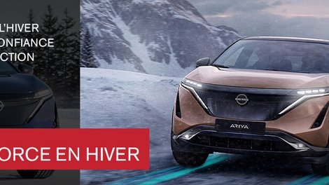 Conduite hivernale en électrique : découvrez la performance du Nissan ARIYA et de la traction intégrale e‑4ORCE