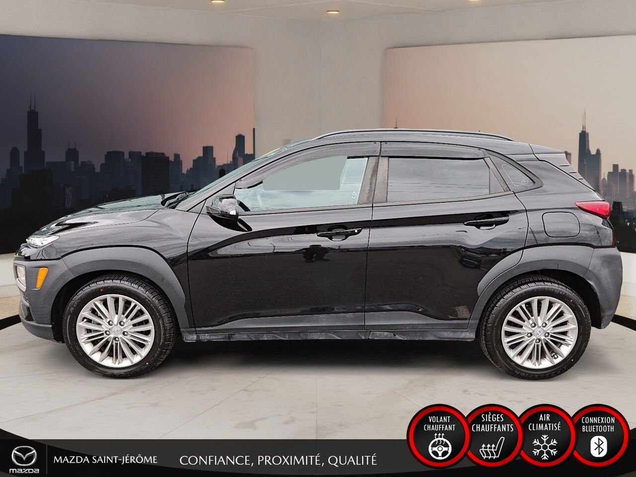 2021 Hyundai Kona Black Ste-Agathe des Monts - photo #9