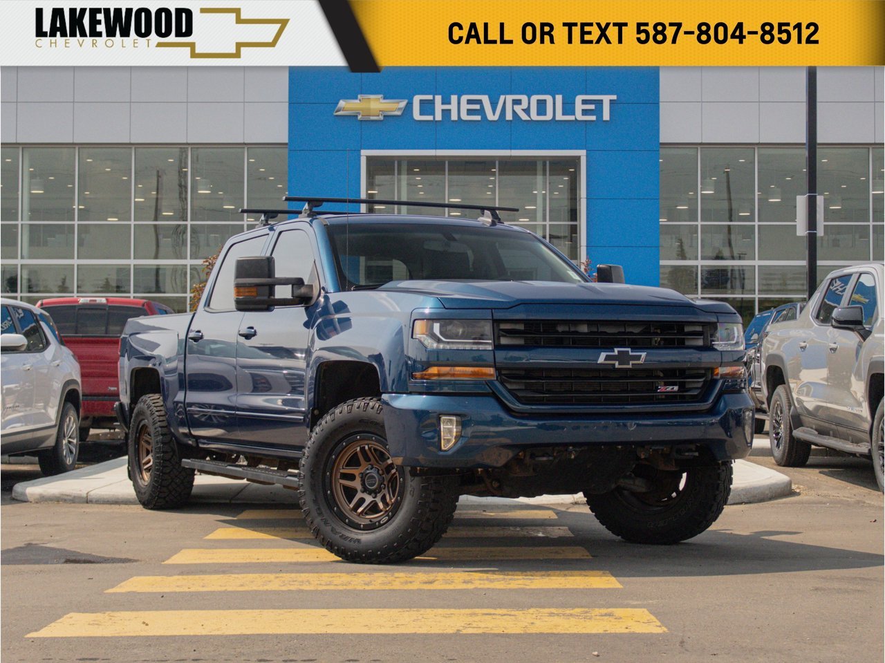 2016 Chevrolet Silverado 1500 4WD Crew Cab 143.5 LT w/1LT Blue Sherwood Park - photo #0
