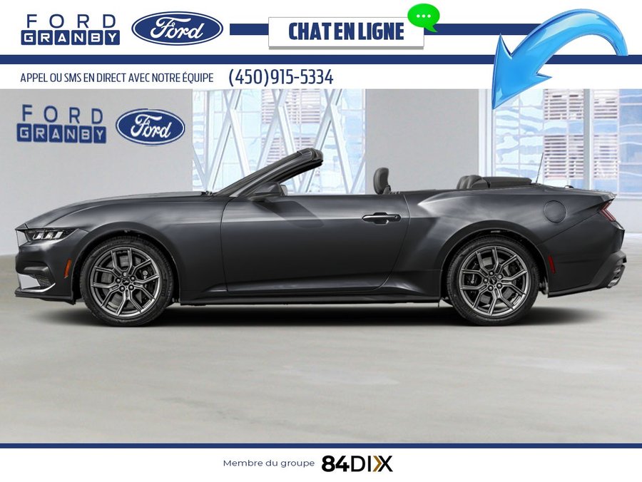 Ford Mustang EcoBoost décapotable 2026 Noir ombre