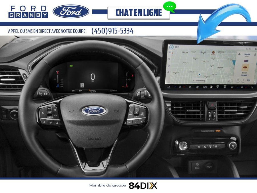 Ford Escape VHR TA 2025 Noir agate métallisé