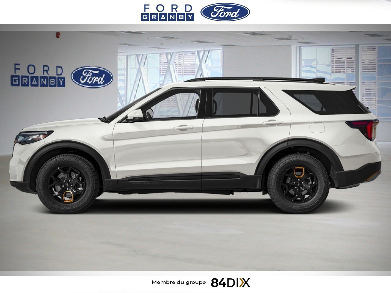 2026 Ford Explorer Star White Metallic Tri-Coat Granby - photo #2