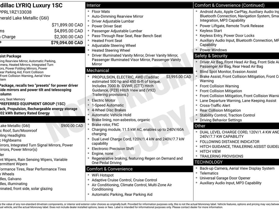 2024 Cadillac LYRIQ 2024 Green