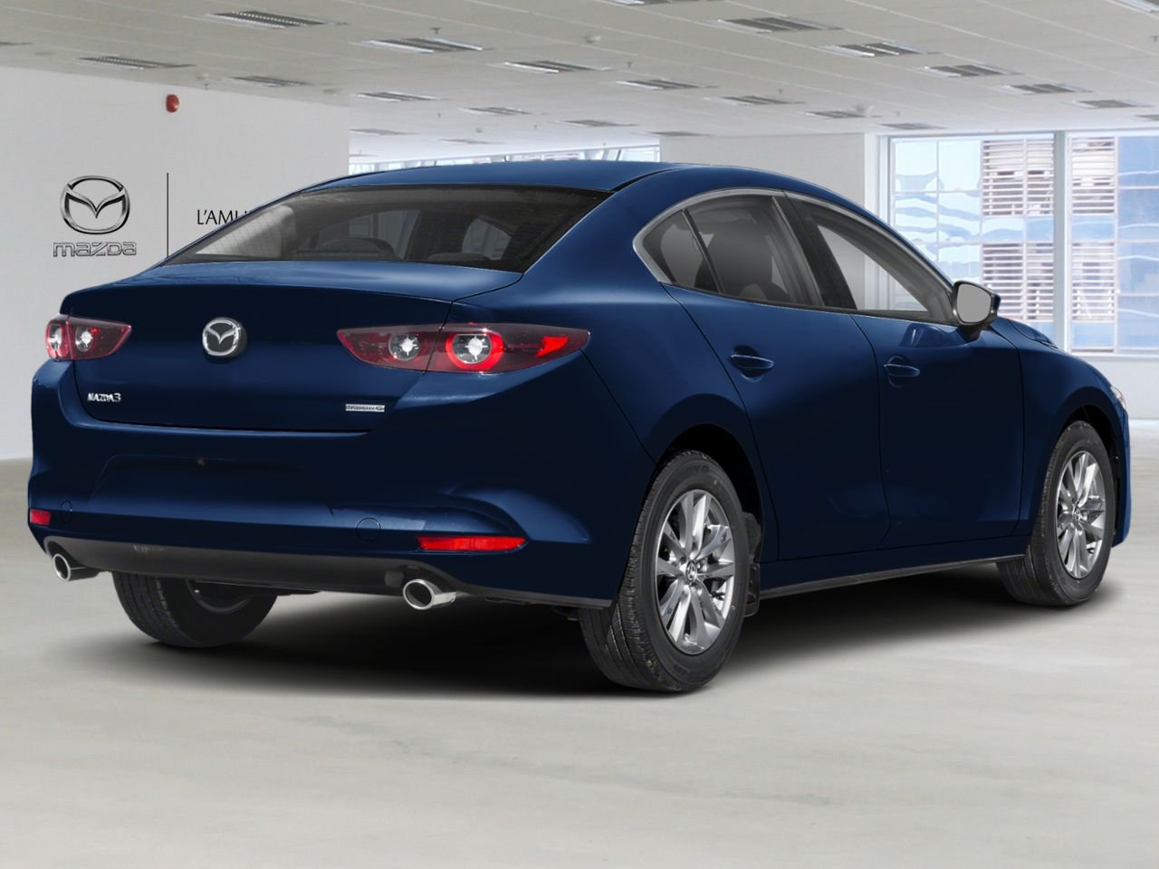Mazda Mazda3 NIV JM1BPABM4S1796579 2025 Bleu cristal foncé mica Chicoutimi - photo #2