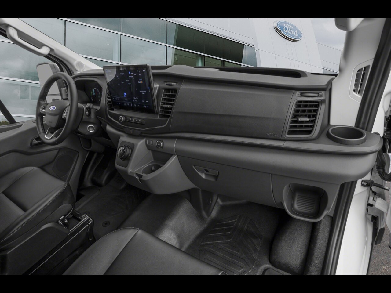 2025 Ford E-Transit Cargo Van Oxford White Saint-Eustache - photo #6