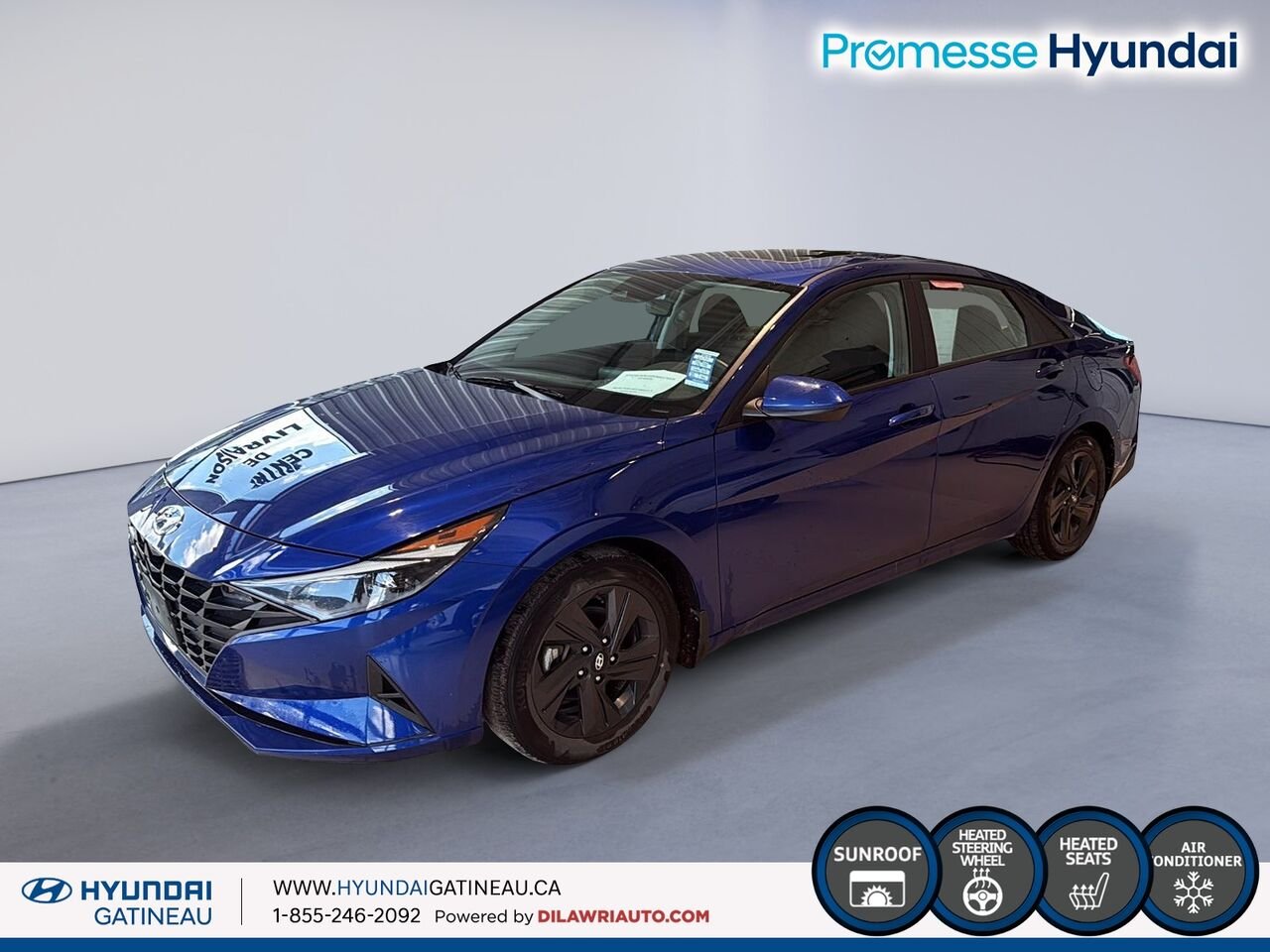 Hyundai Elantra Preferred*** toit ouvrant , sieges chauffants, voulant chauffant *** 2022 BLEU AZURE Ottawa & Gatineau - photo #4