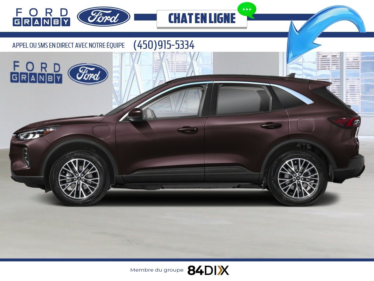 Ford Escape 2025 Bleu vapeur métallisé Granby - photo #1