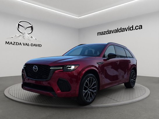 2025 Mazda CX-70 PHEV Éligible à une subvention gouvernementale allant jusqu’à 7500$ Soul Red Crystal Metallic