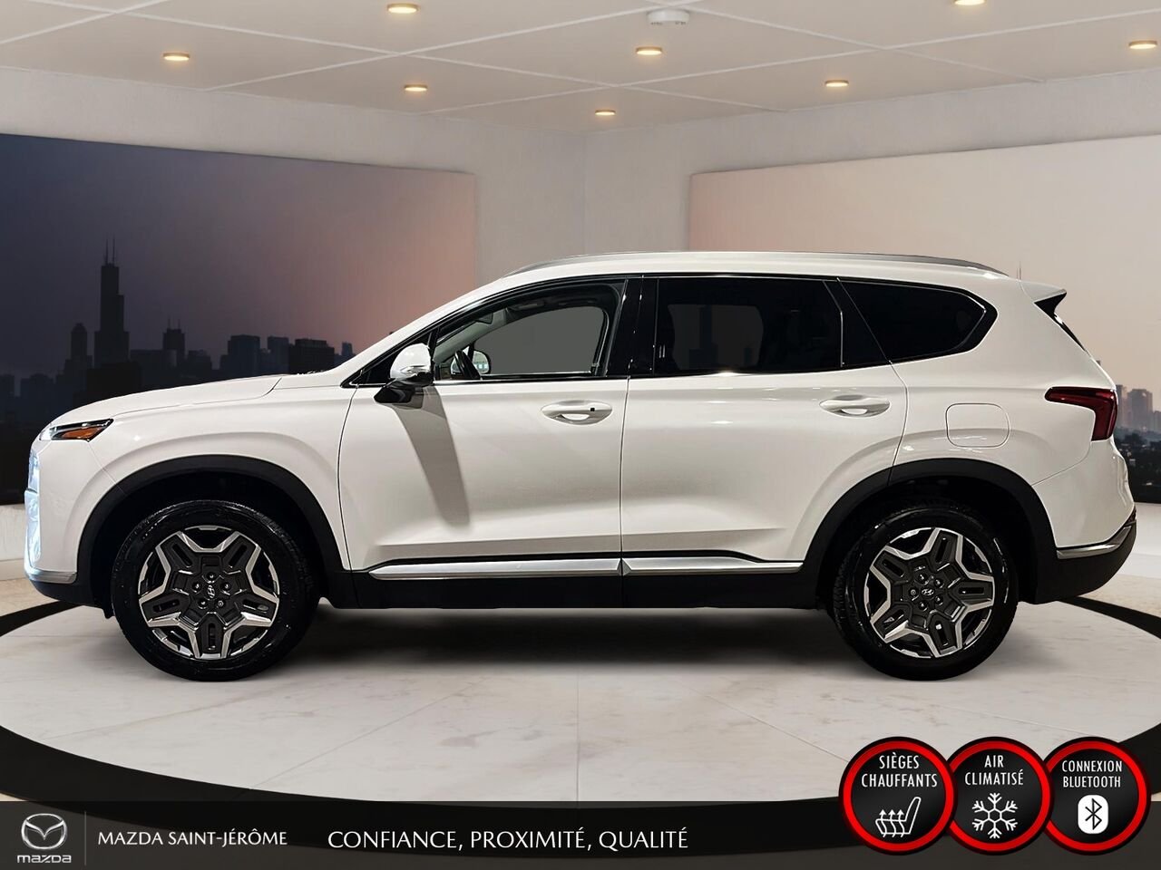 2022 Hyundai Santa Fe Hybrid TOIT PANORAMIQUE | CUIR | AWD | White Saint-Jérôme - photo #10
