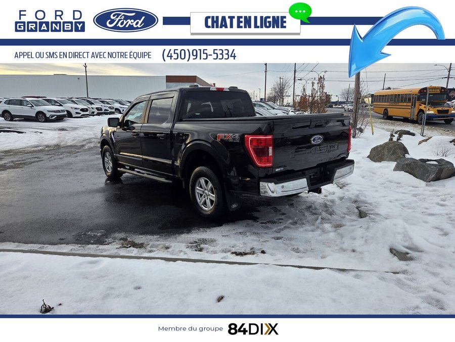 Ford F-150 XLT FX4 SuperCrew 4RM, 5,5 pi, V6 2.7 EcoBoost 2022 Noir