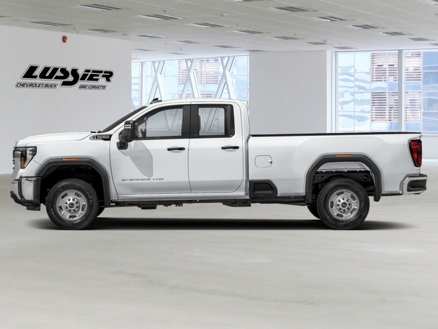 GMC Sierra 2500HD Pro cabine double 4RM 162 po 2024 Blanc sommet