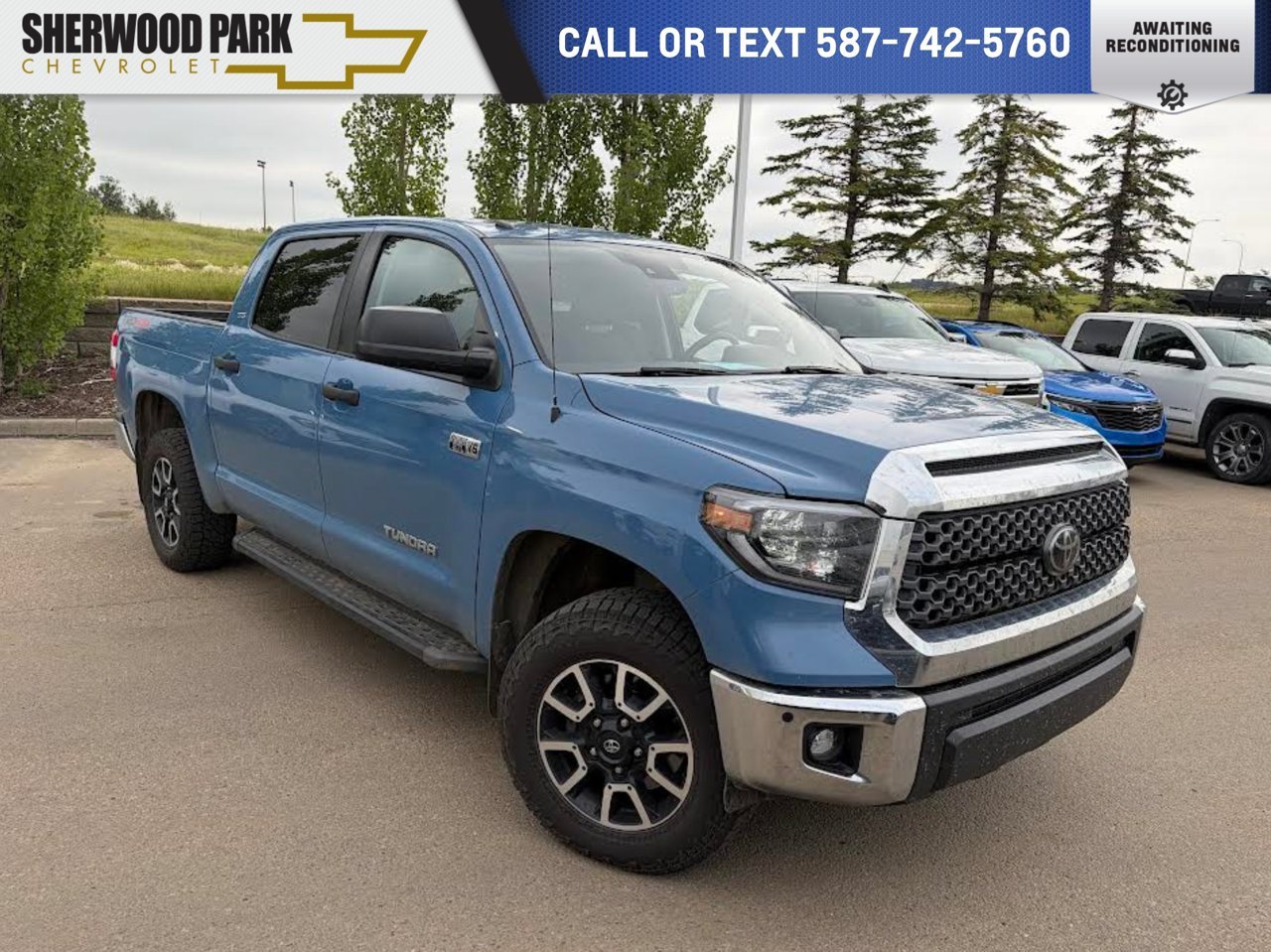 2019 Toyota Tundra 4x4 Crewmax SR5 Plus 5.7L Cavalry Blue Sherwood Park - photo #0