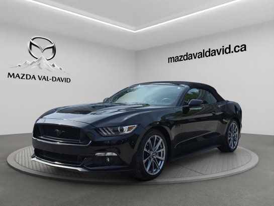2015 Ford Mustang GT, 2 portes, 5,0LTS, V8 DÉCAPOTABLE, DÉTECTEUR D'ANGLES MORTS Black