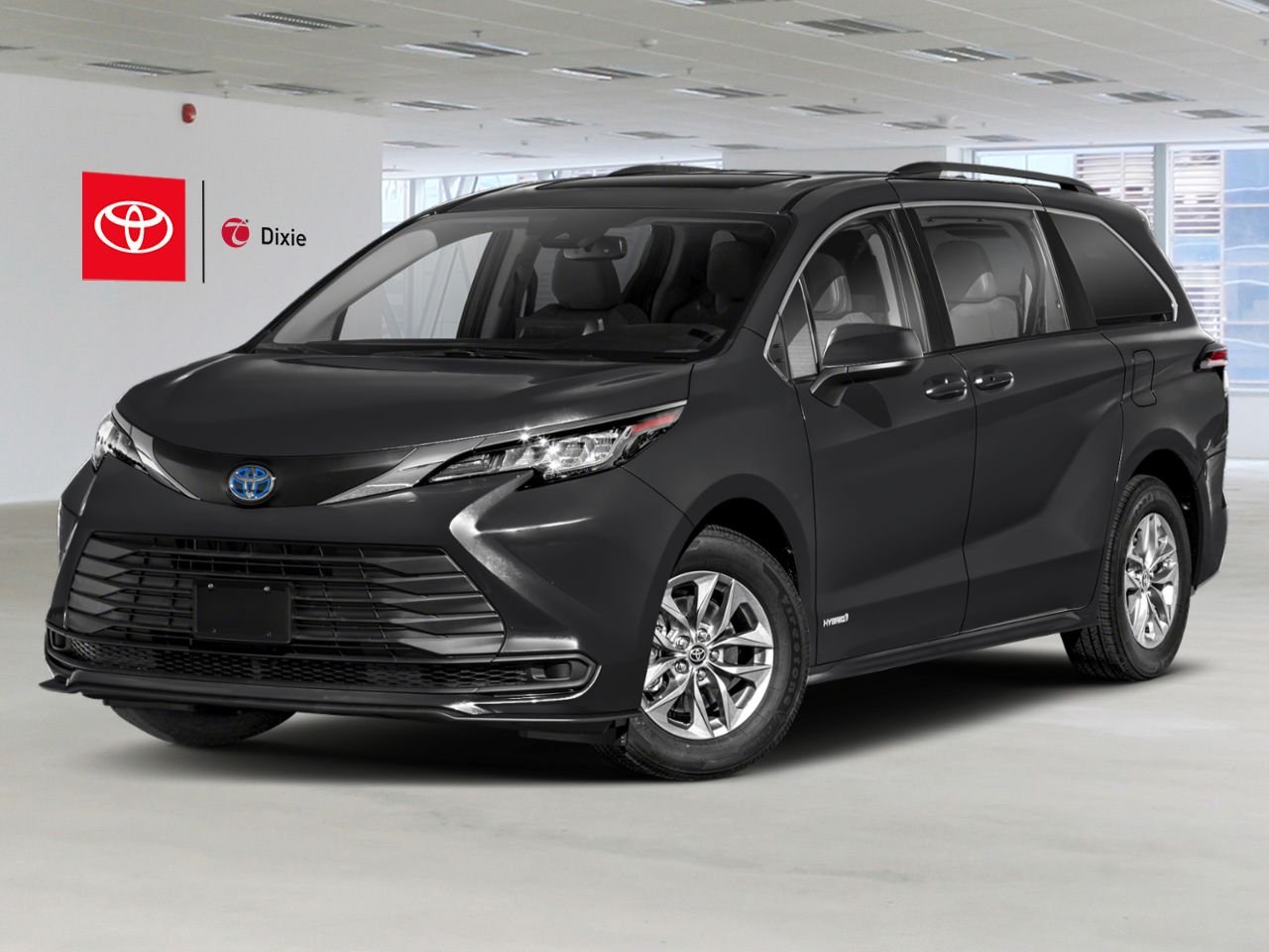 2024 Toyota Sienna LE AWD HYBRID / CLEAN CARFAX / 8 SEATS / HEATED SEATS / ALLOY WHEELS / CARPLAY AND ANDROID AUTO Black Mississauga - photo #0