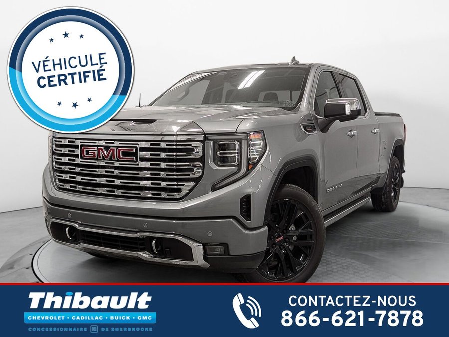 GMC SIERRA 1500 4WD CREW CAB PICKUP Denali Bas Kilométrage Toile de Boite 3.0L Diesel 2024