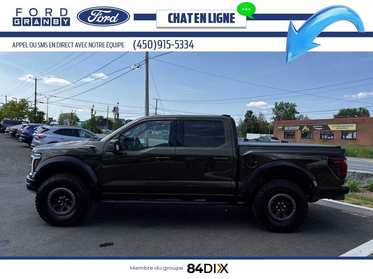 Ford F-150 RAPTOR 37 802A 2025 Vert Granby - photo #5