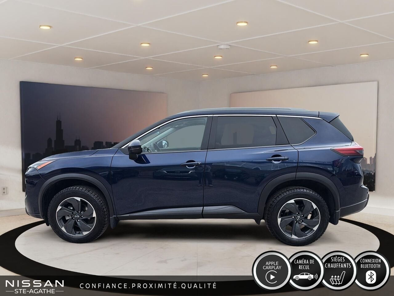 Nissan Rogue SV TI avec ensemble toit ouvrant 2025 Bleu Saint-Jérôme - photo #5