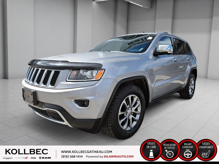 2014 JEEP GRAND CHEROKEE *** CLEAN CARFAX + BAS KILOMÉTRAGE *** Silver