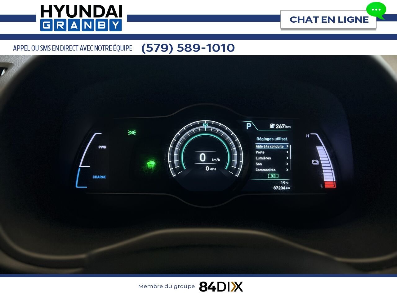 Hyundai Kona électrique 2021 Bleu Granby - photo #14