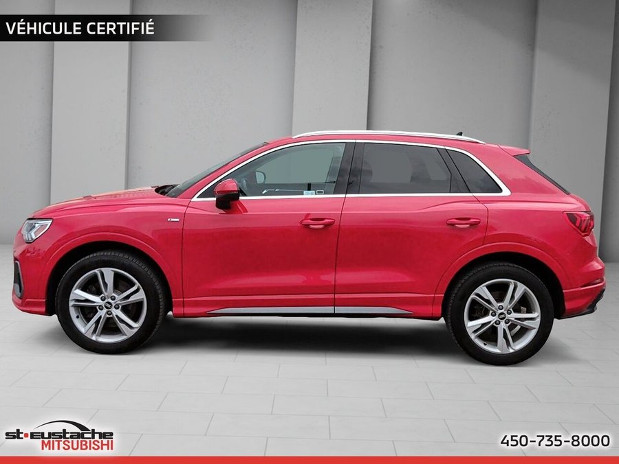 Audi Q3 Progressiv 45 TFSI quattro-cuir-toit panoramique-camera de recul-sline 2021 Rouge