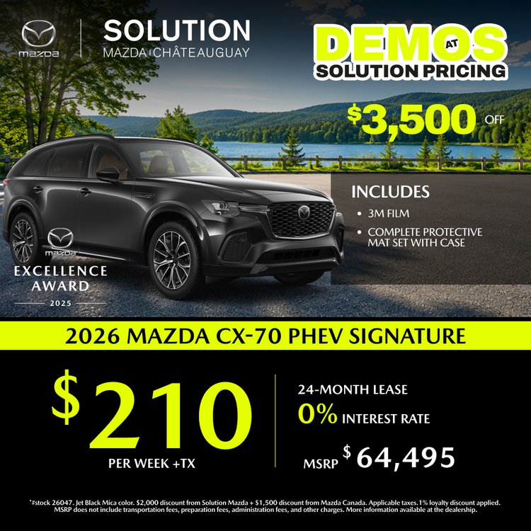 Solution mazda promo JUIN CX 70 Signature 2026 EN