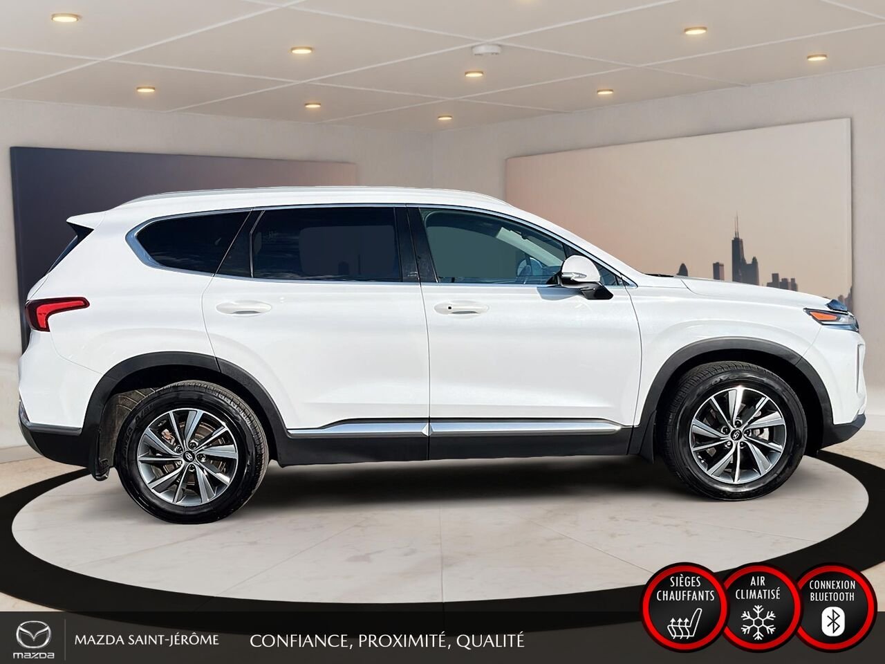 Hyundai Santa Fe 2019 Blanc Saint-Jérôme - photo #4