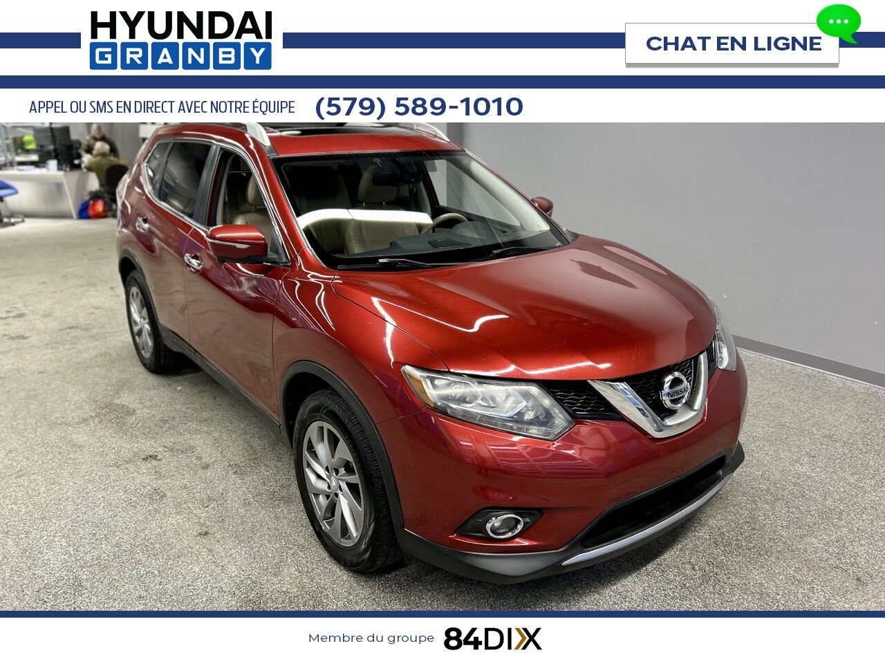 2014 Nissan Rogue Red Granby - photo #1