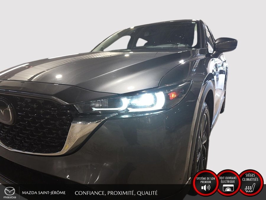 Mazda CX-5 GT | TOIT OUVRANT | CUIR | AWD | NAVIGATION | 2022 Gris