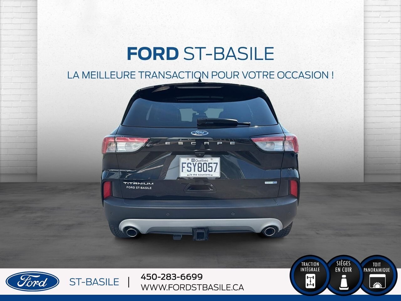 2020 Ford Escape Black Saint-Basile-le-Grand - photo #6