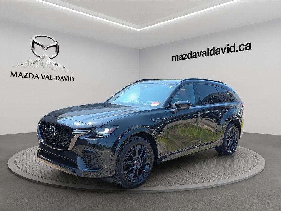 2025 Mazda CX-70 hybride léger GT-P TI, Toit ouvrant panoramique, sièges en cuir ventilés et chauffant, navigation Black