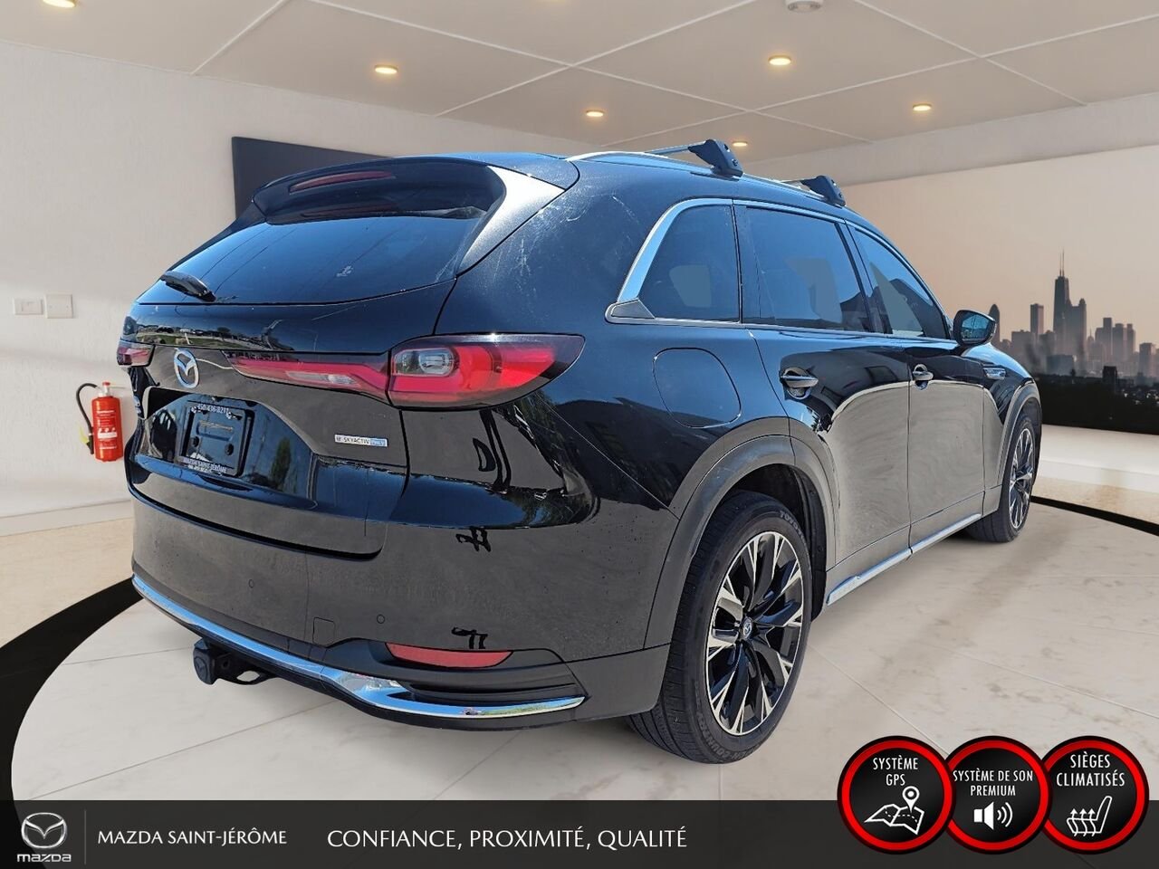 2024 Mazda CX-90 hybride rechargeable GT | TOIT OUVRANT | CUIR | AWD | Black Saint-Jérôme - photo #5